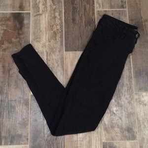 AE 360 super stretch black hi rise jegging